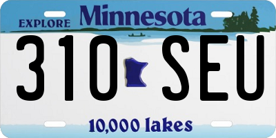 MN license plate 310SEU