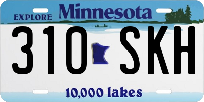 MN license plate 310SKH