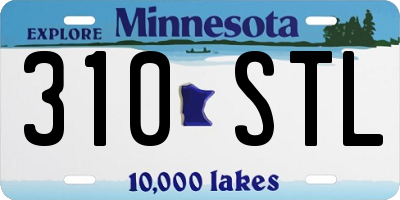 MN license plate 310STL