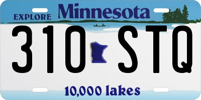 MN license plate 310STQ