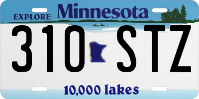 MN license plate 310STZ