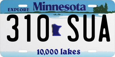 MN license plate 310SUA