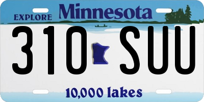 MN license plate 310SUU