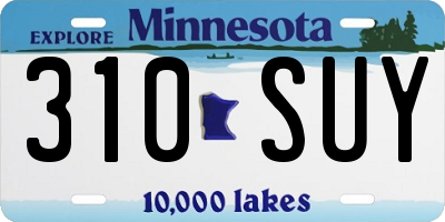MN license plate 310SUY