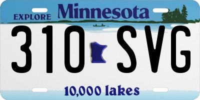 MN license plate 310SVG