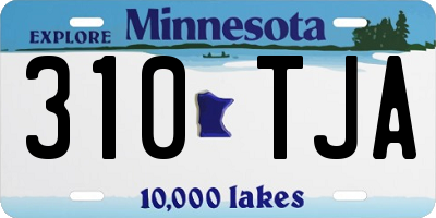 MN license plate 310TJA