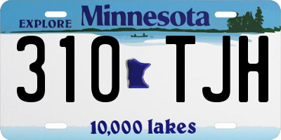 MN license plate 310TJH