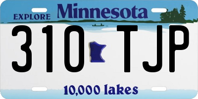 MN license plate 310TJP