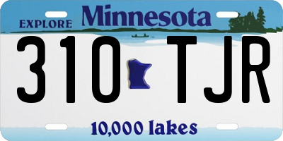 MN license plate 310TJR