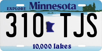 MN license plate 310TJS