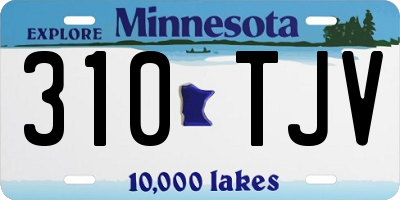 MN license plate 310TJV