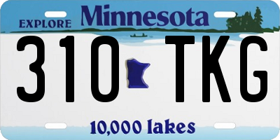 MN license plate 310TKG