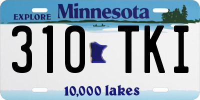 MN license plate 310TKI