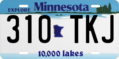 MN license plate 310TKJ