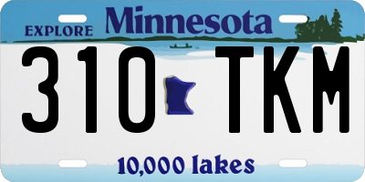MN license plate 310TKM
