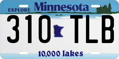 MN license plate 310TLB