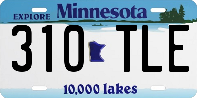 MN license plate 310TLE