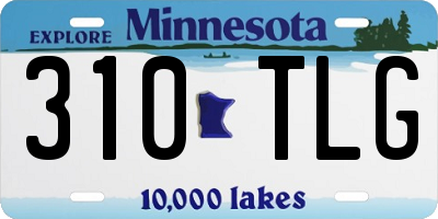MN license plate 310TLG