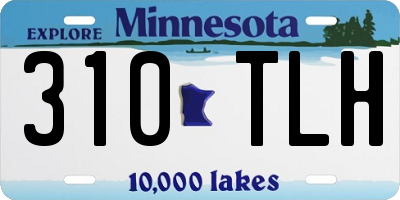 MN license plate 310TLH