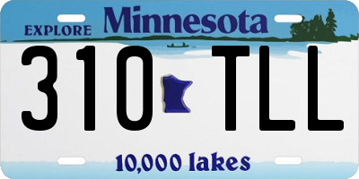 MN license plate 310TLL