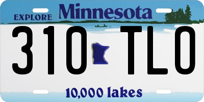 MN license plate 310TLO