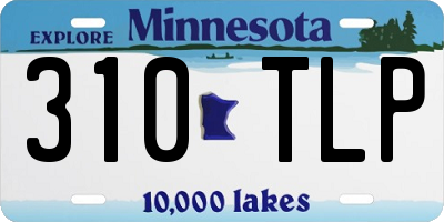 MN license plate 310TLP