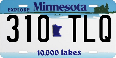 MN license plate 310TLQ