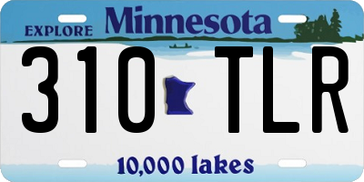 MN license plate 310TLR