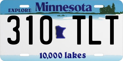 MN license plate 310TLT