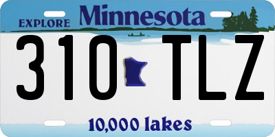 MN license plate 310TLZ