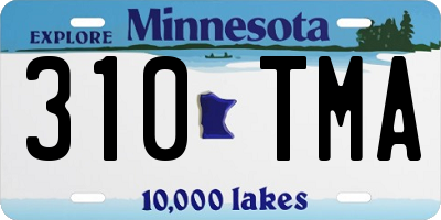 MN license plate 310TMA