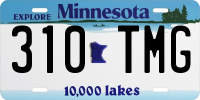 MN license plate 310TMG
