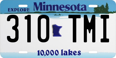 MN license plate 310TMI