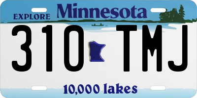 MN license plate 310TMJ
