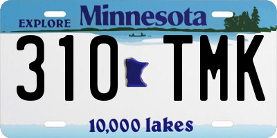 MN license plate 310TMK