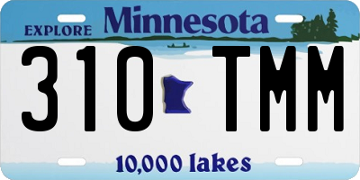 MN license plate 310TMM