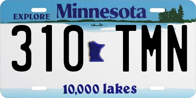 MN license plate 310TMN