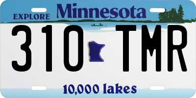 MN license plate 310TMR