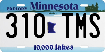 MN license plate 310TMS