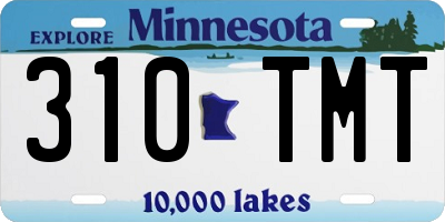 MN license plate 310TMT