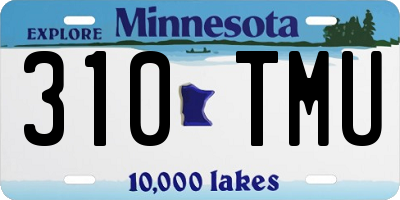 MN license plate 310TMU