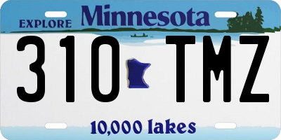 MN license plate 310TMZ