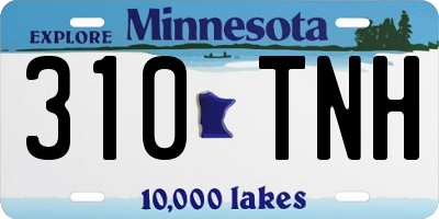MN license plate 310TNH