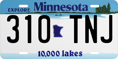 MN license plate 310TNJ