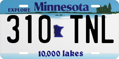 MN license plate 310TNL