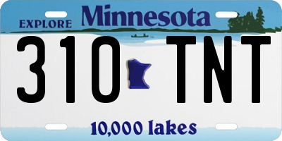 MN license plate 310TNT