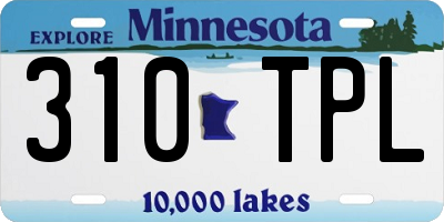 MN license plate 310TPL