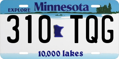 MN license plate 310TQG