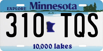 MN license plate 310TQS