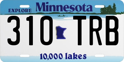 MN license plate 310TRB